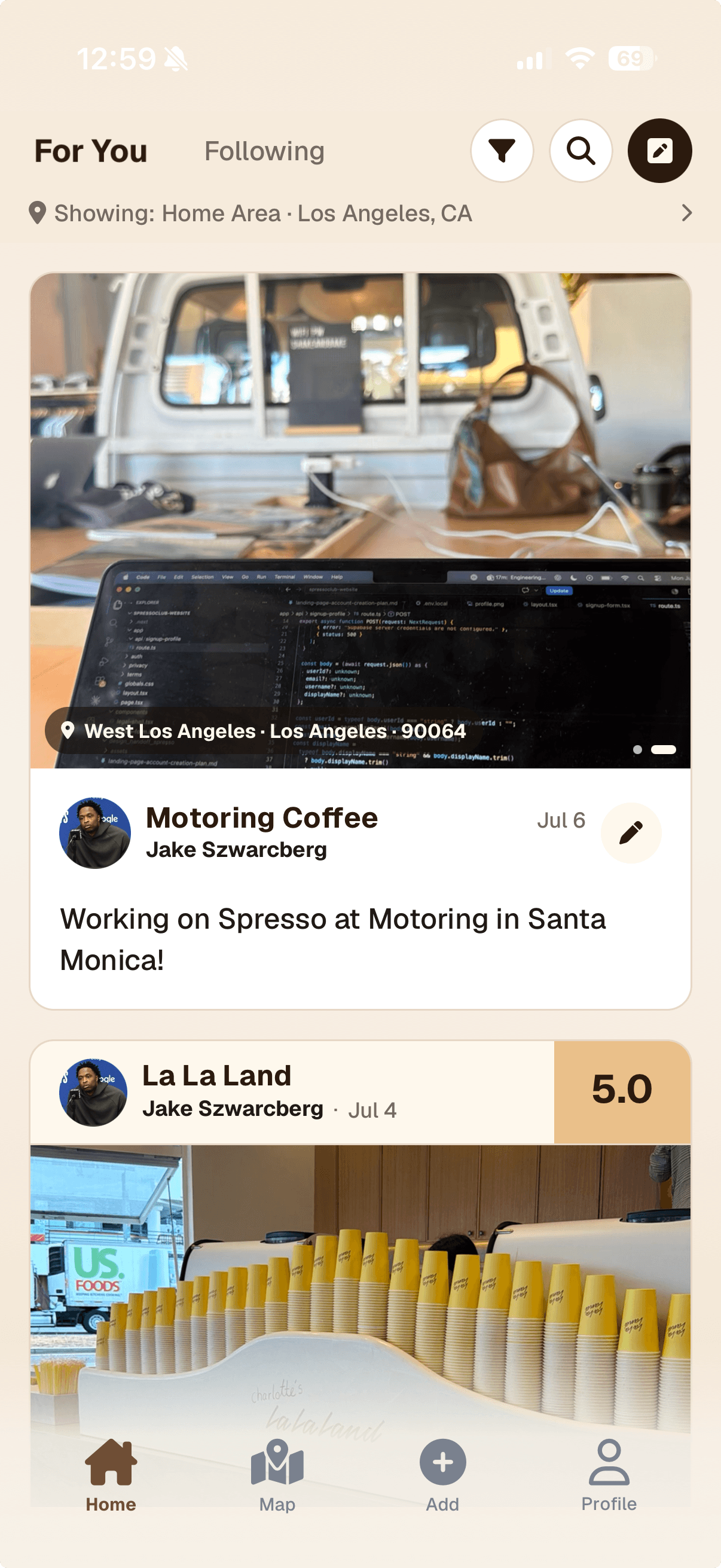 Spresso Club feed